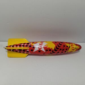 Vintage SwimWays Toypedo Gliding Torpedo Pool Water Toy 11.5" Multicolor